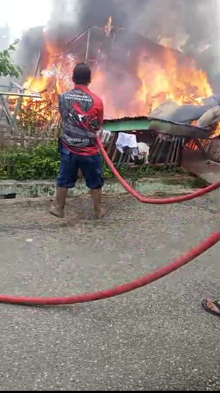 KEBAKARAN RUMAH WARGA di Kec IV JURAI