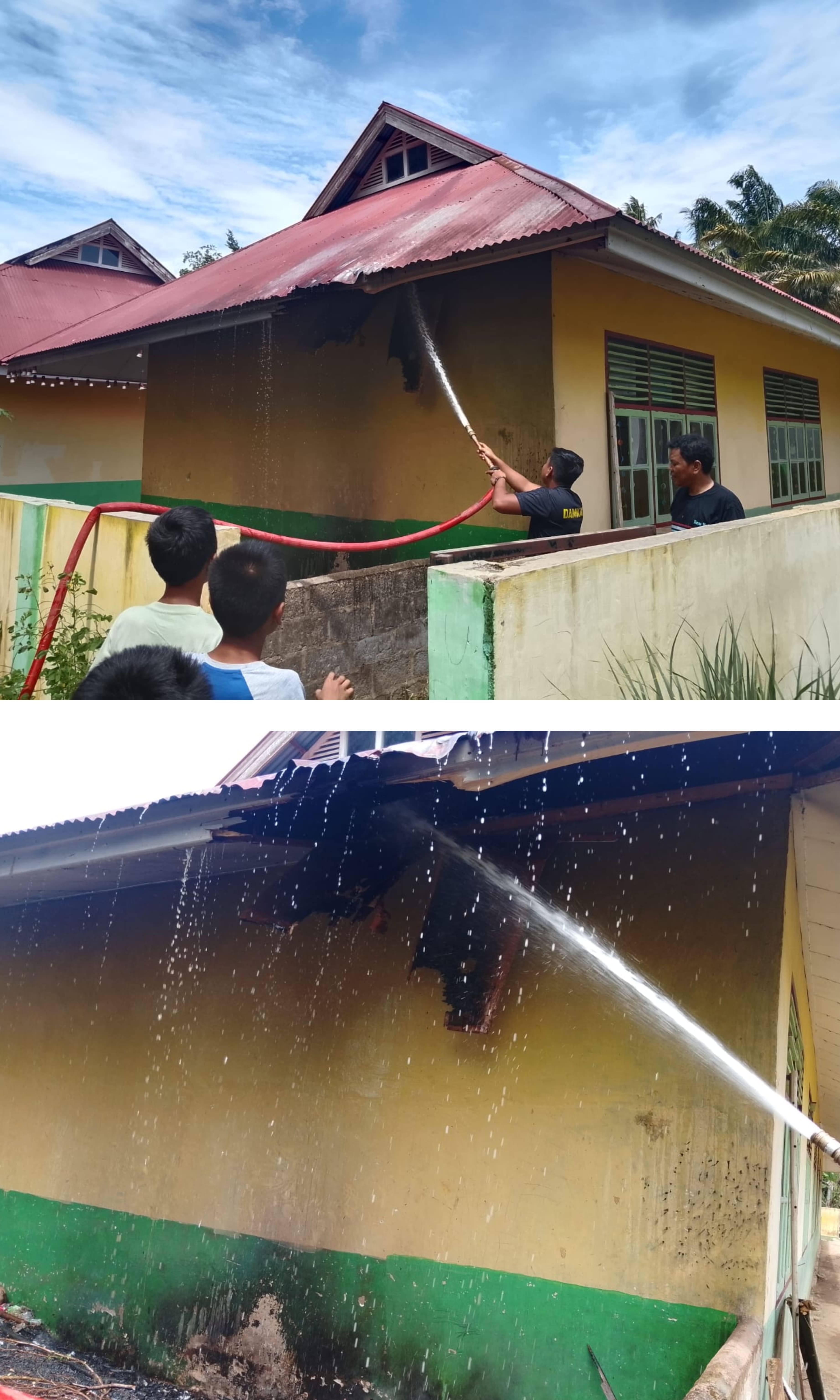 KEBKARAN ATAP SEKOLAH di LAKITAN