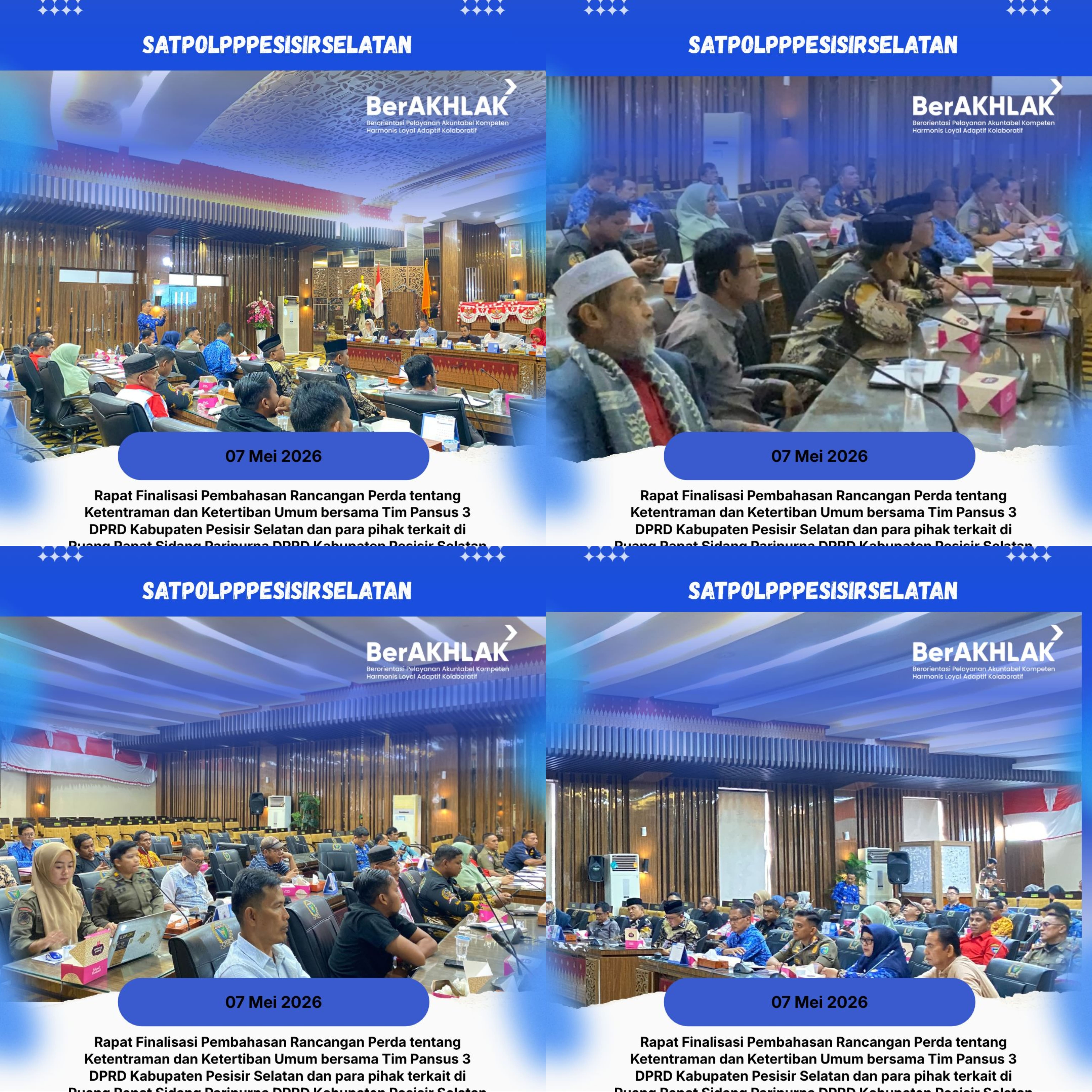 Rapat finalisasi pembahasan Rancangan Peraturan Daerah (Ranperda)