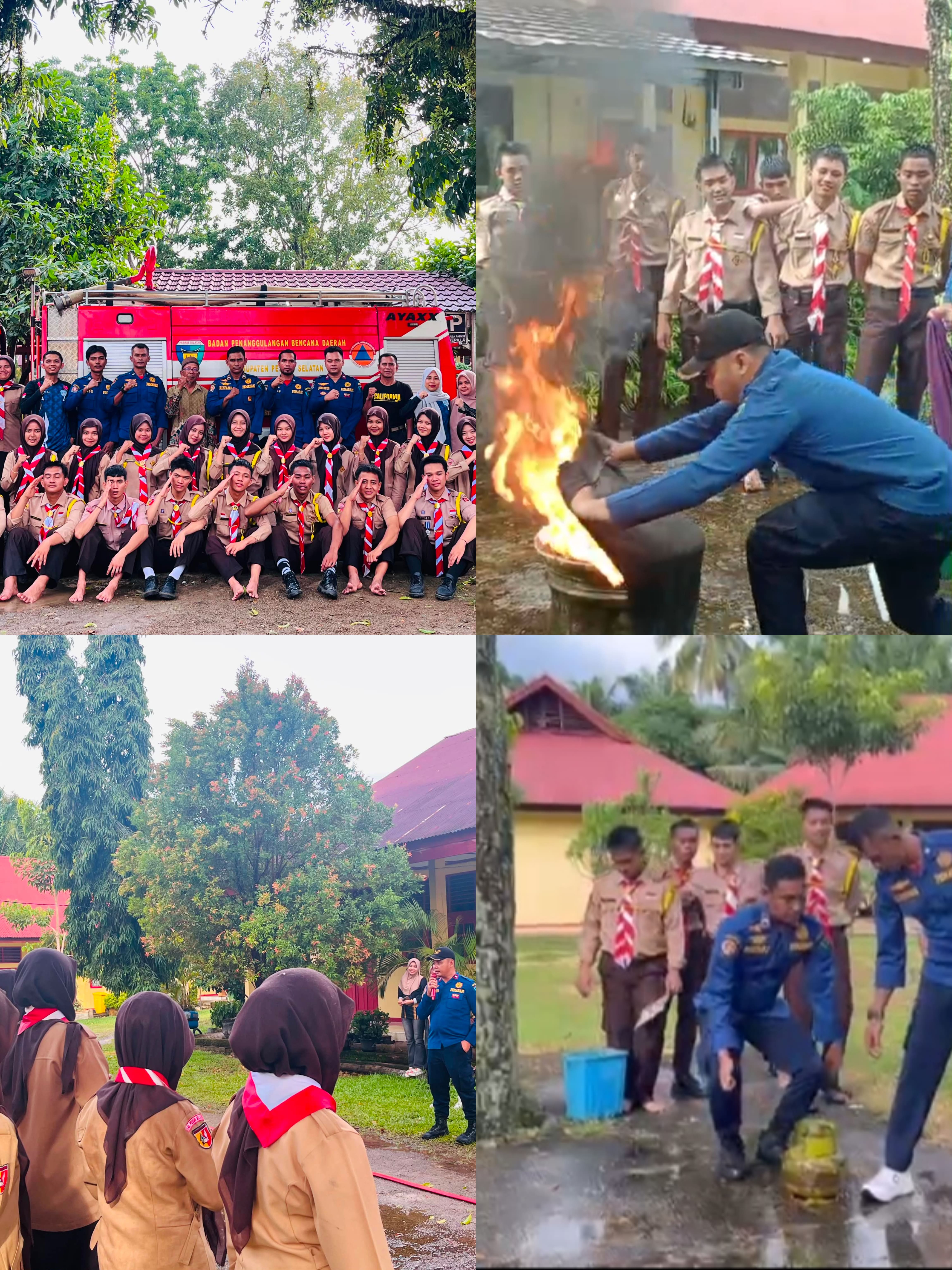 Simulasi Kebakaran di SMA N 1 Basa Ampek Balai Tapan