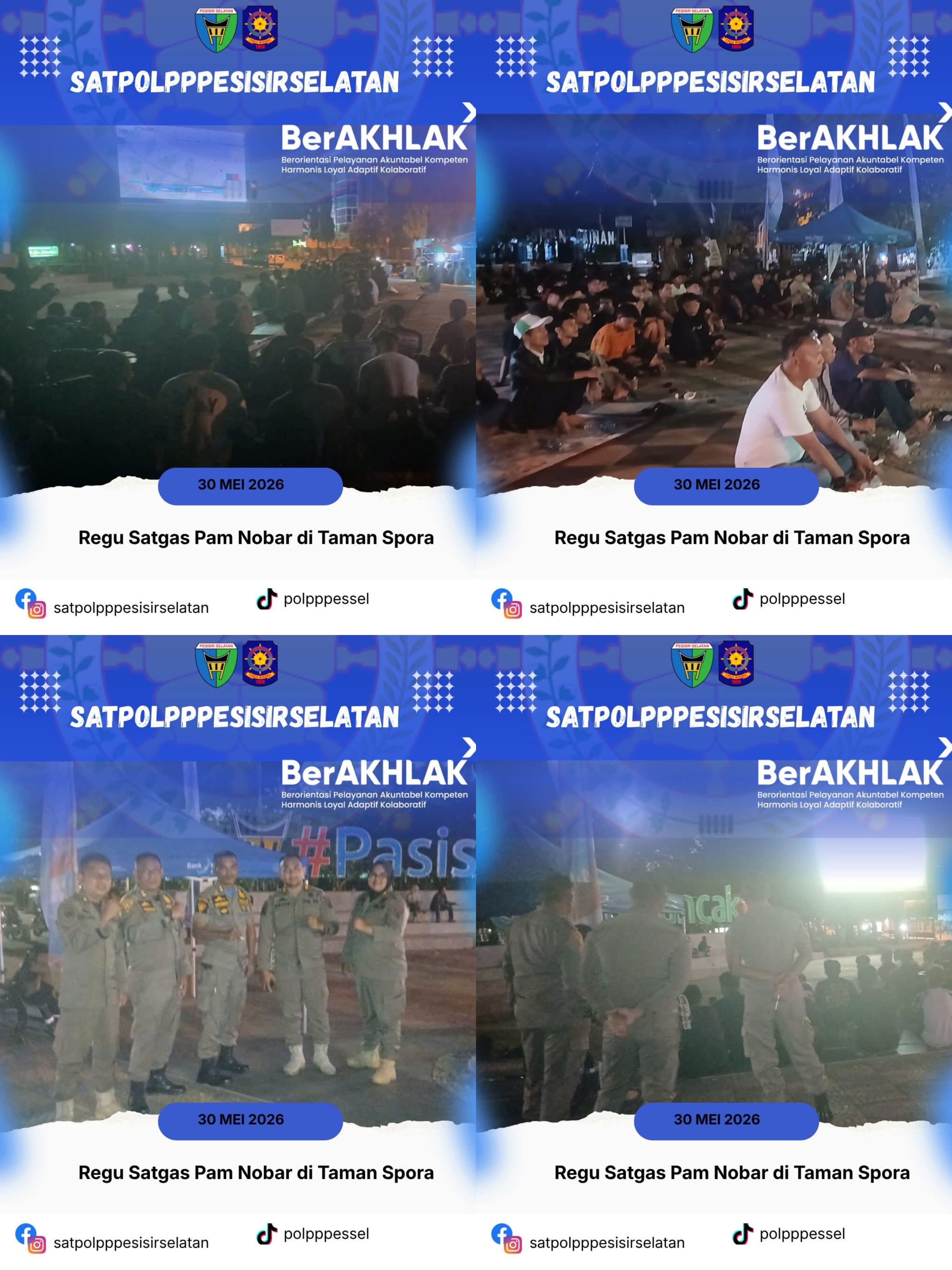 PAM Nonton Bareng (Nobar) di kawasan Taman Spora