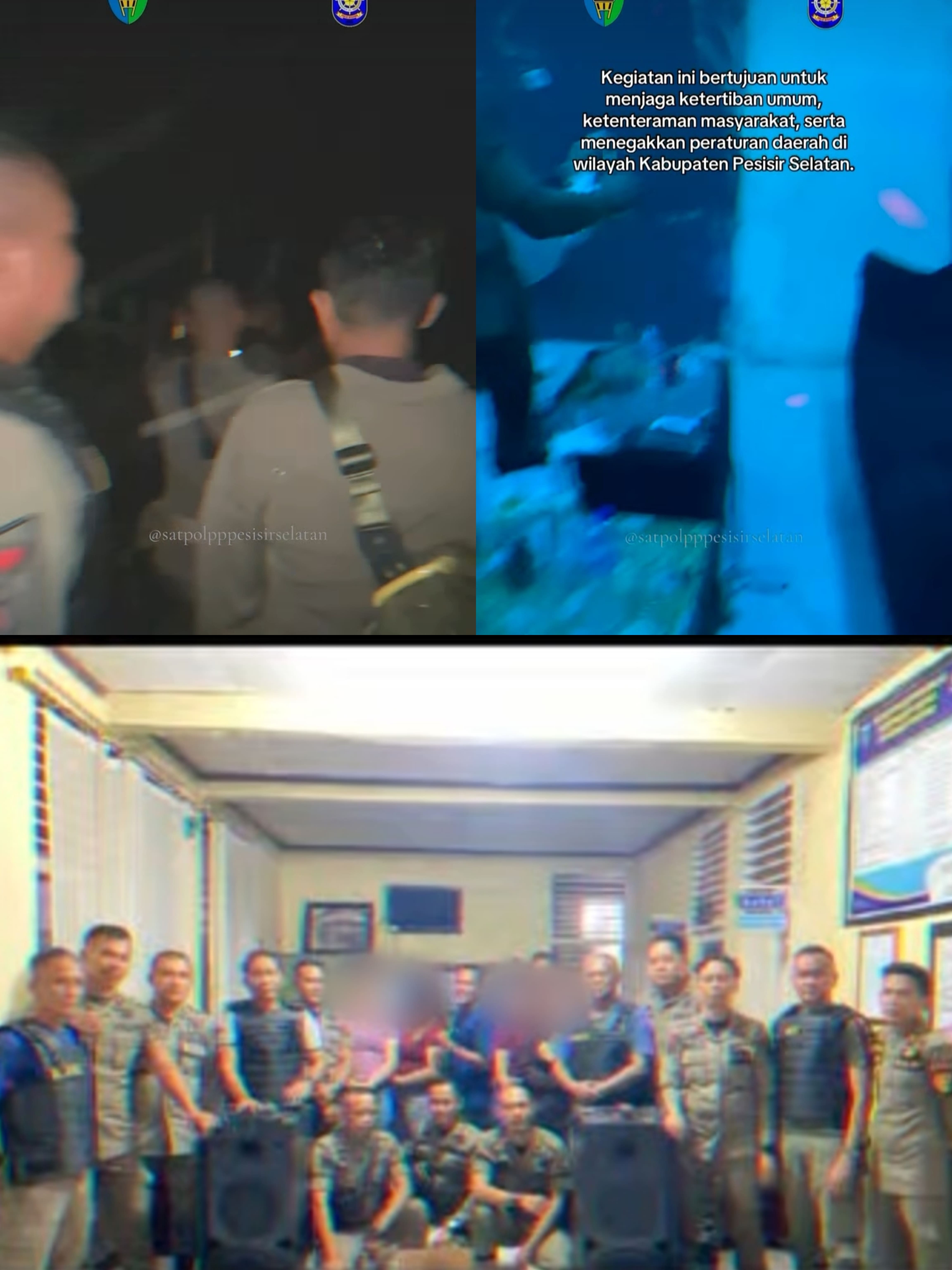 Satpol PP Melakukan Penertiban PEKAT
