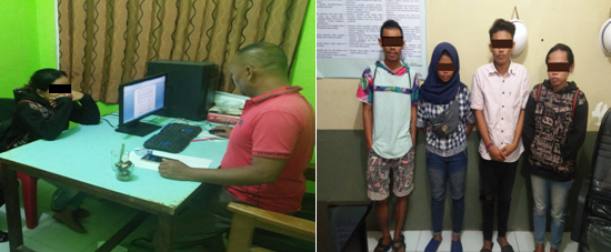 Dua pasang Muda-mudi di amankan Satpol PP