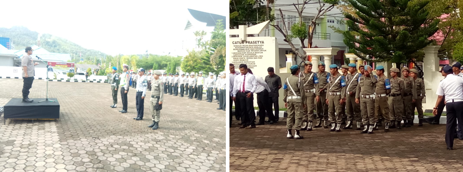 Satpol PP dan Damkar ikuti Apel Gabungan Patuh Langkisau