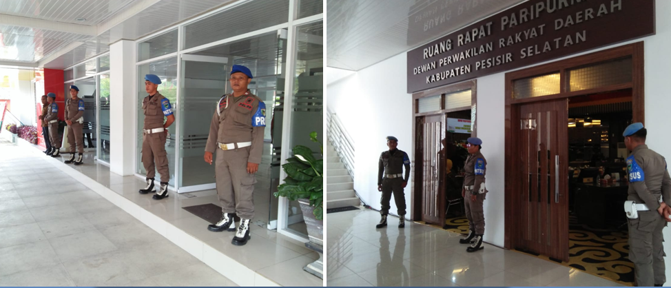 Pengamanan terhadap Pelantikan Ketua Dewan Perwakilan Rakyat Daerah dan Wakil Ketua