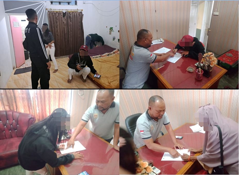 Satgas Trantibum Satuan Polisi Pamong Praja Jaring Sepasang Muda-Mudi yang bukan Muhrim di Kos-Kosan