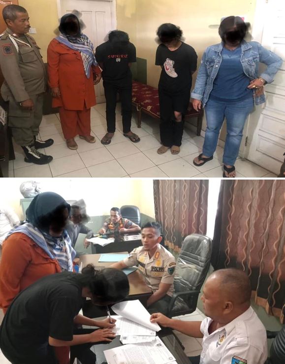 Satpol PP amankan Muda-mudi Keluyuran di Taman Spora Painan  pada Malam Hari