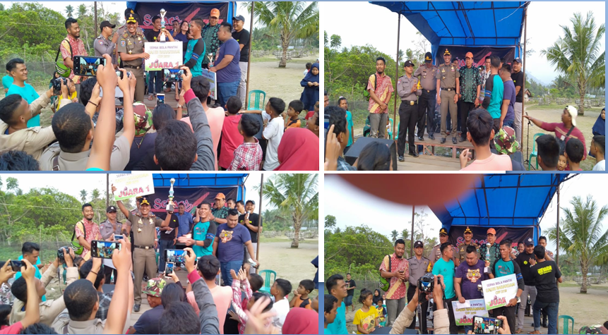 Hadiri Acara Sepak Bola Pantai Sago