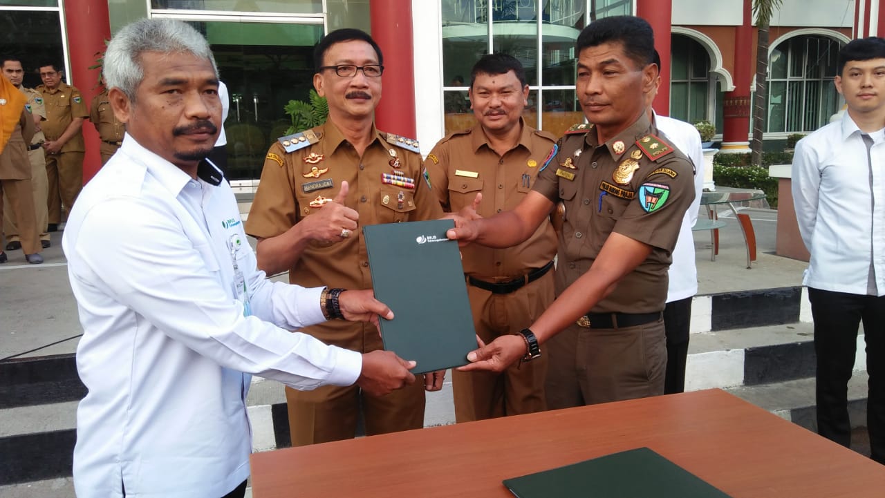 Kerjasama Satpol PP dan Damkar dengan BPJS Keternagakerjaan