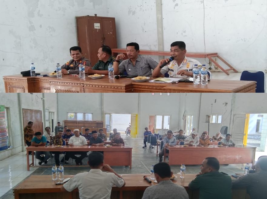 Rapat Koordinasi Penegakan Perda 01/2016 di Kec. IV Nagari Bayang Utara dan Kec. IV Jurai.