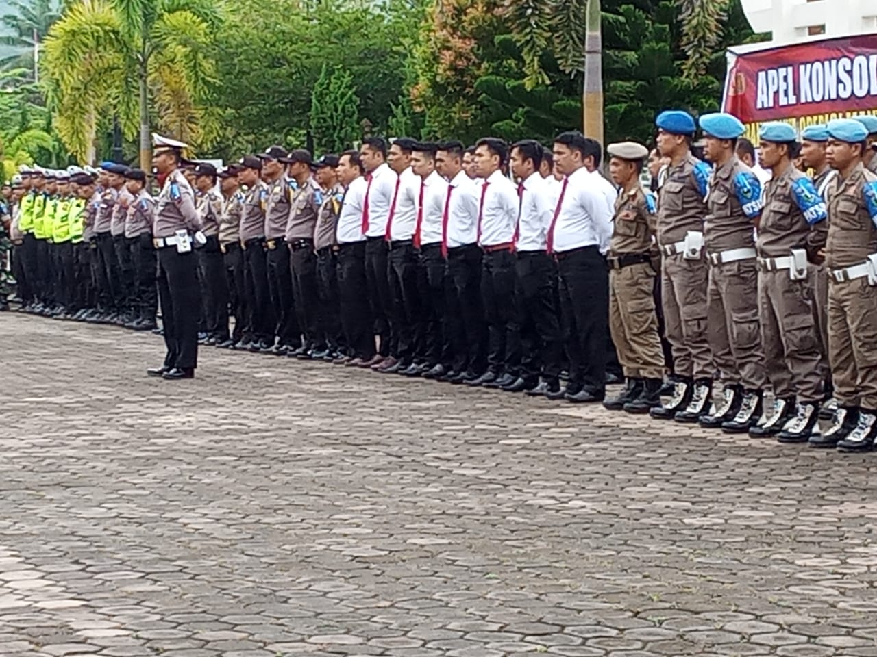 Tanggal 23 Oktober 2019 Satuan Polisi Pamong Praja mengikuti Upacara Operasi Zebra Langkisau 2019