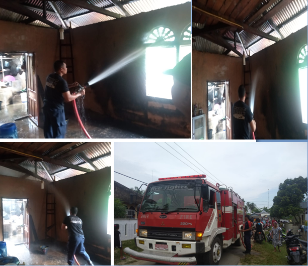 Kebakaran di Muaro Kandis Punggasan Kecamatan Linggo Sari Baganti