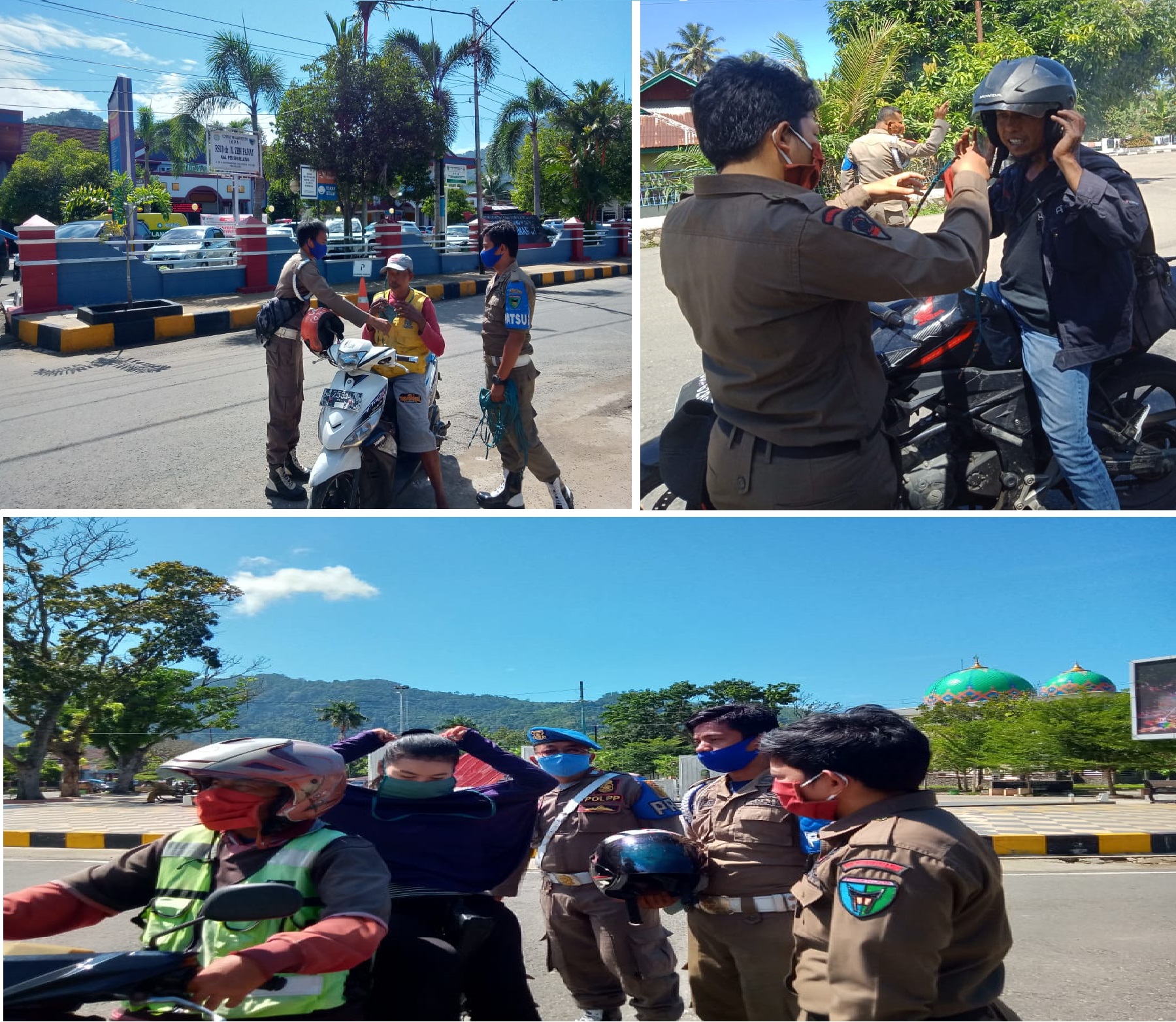 Pembagian Masker kepada Masyarakat Painan 