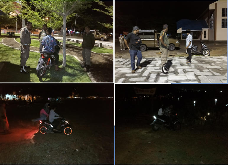 Patroli di Obajek Wisata dan kawasan Kota Painan