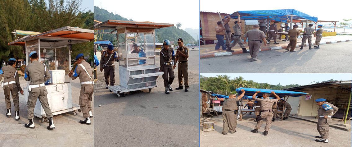 Penertiban terhadap PKL di kawasan Carocok Painan