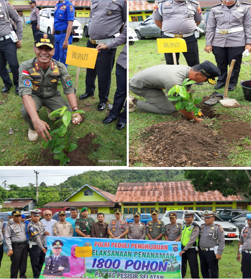 Acara Penanaman 1800 Pohon di Kecamatan IV Jurai