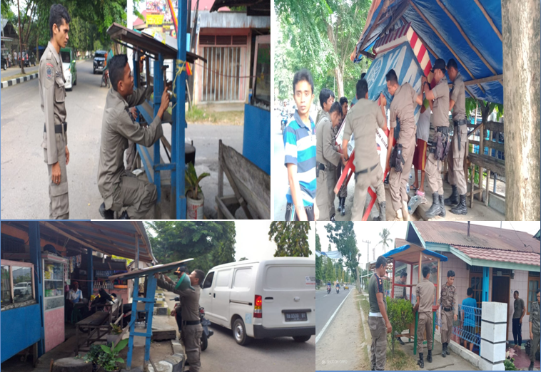 Penertiban terhadap PKL di kawasan dari Pasar Sago sampai ke Painan