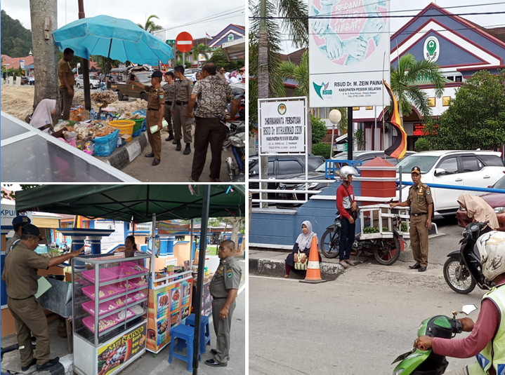 Sosialisa terhadap Pedagang Kaki Lima (PKL) yang berda dikawasan Rumah Sakit M.zain Painan