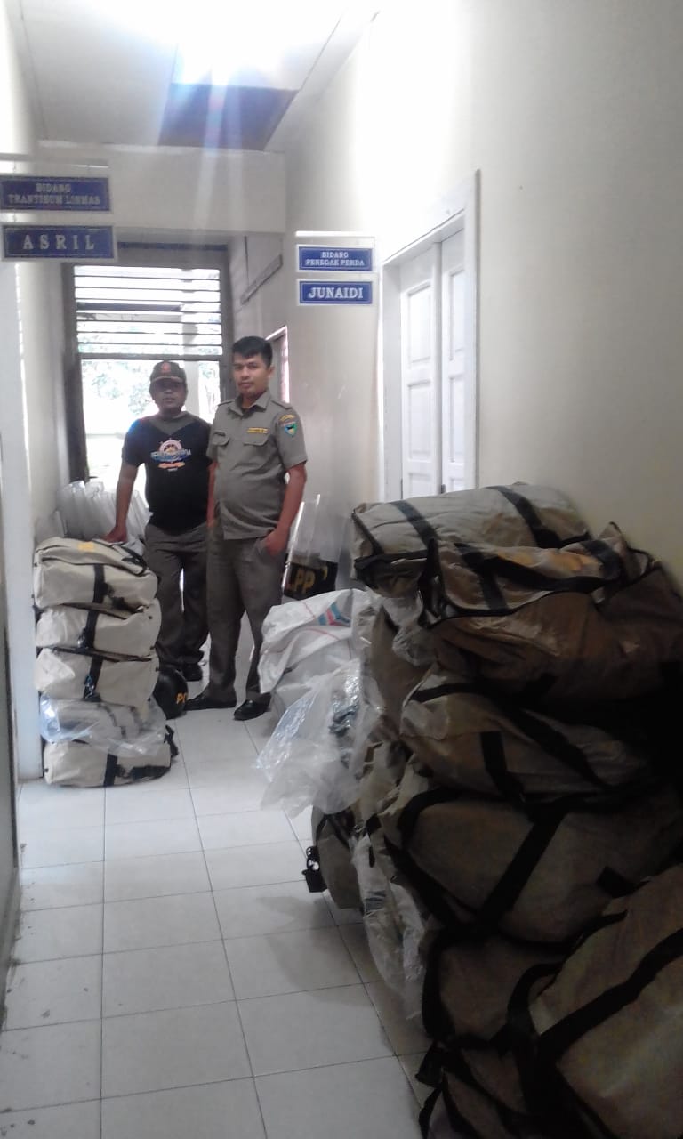 Siagaan Satpol PP dan Damkar dalam Pengamanan Demonstrasi 03 Oktober 2019